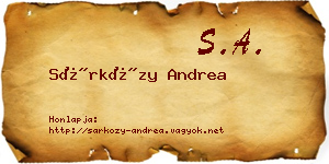 Sárközy Andrea névjegykártya